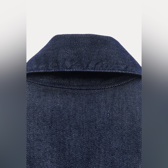 NWT ZARA ZIPPERED DENIM DRESS ZW COLLECTION - Picture 11 of 11